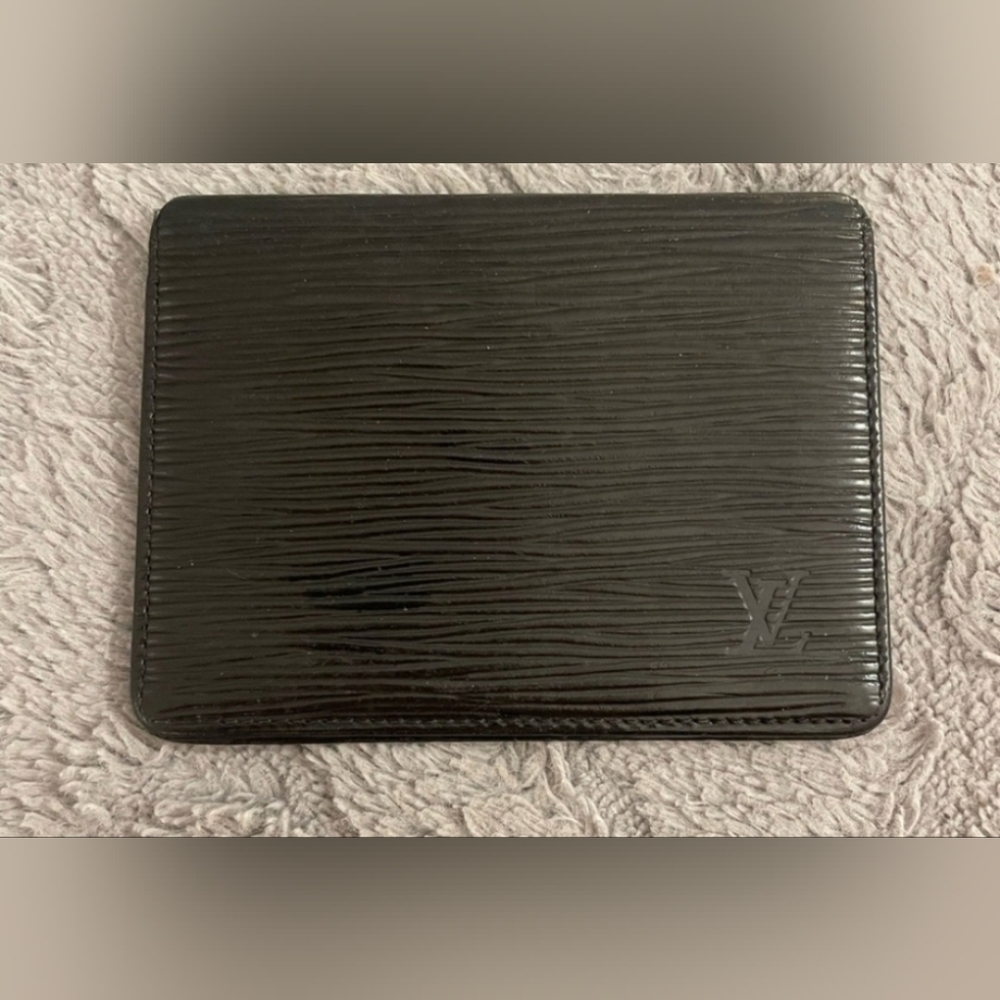 Louis Vuitton Black Epi Leather Bundle Card Holder, Long Wallet, And Key Holder - Picture 3 of 13